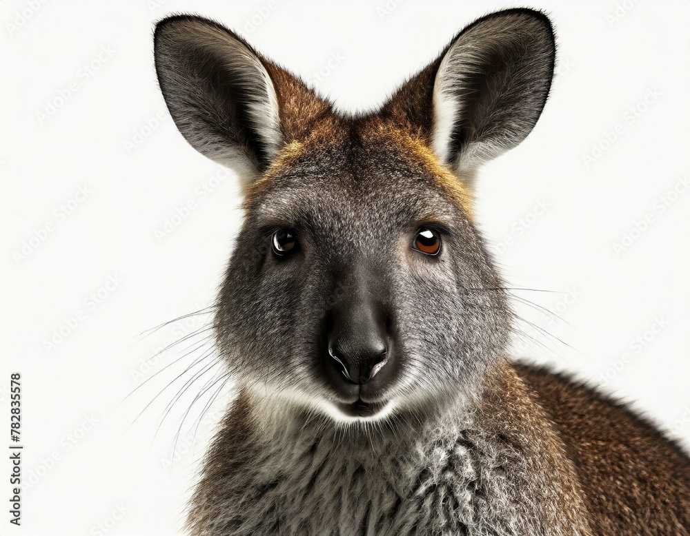 Close-up of the face of a wallaby Close-up of the face of a wallaby