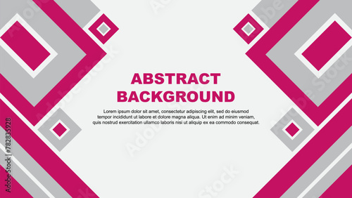 Abstract Background Design Template. Banner Wallpaper Vector Illustration. Pink Cartoon