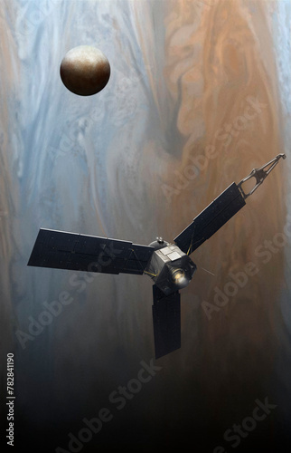 Juno  is a NASA space probe orbiting the planet Jupiter since August 5, 2011 (ID: 782841190)