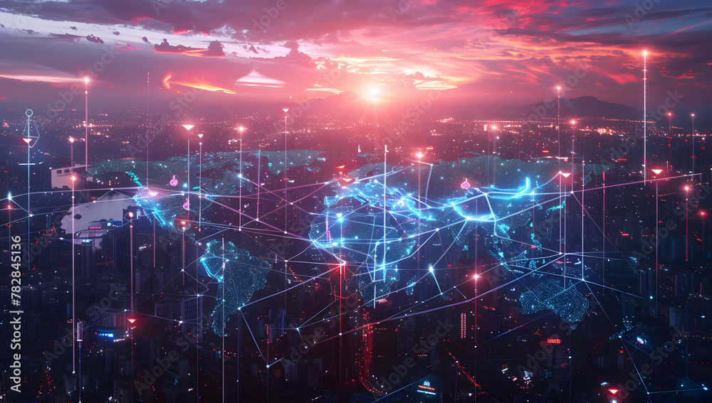 Global Connectivity Map: A Futuristic View of Urban Trade Global Connectivity Map: A Futuristic View of Urban Trade