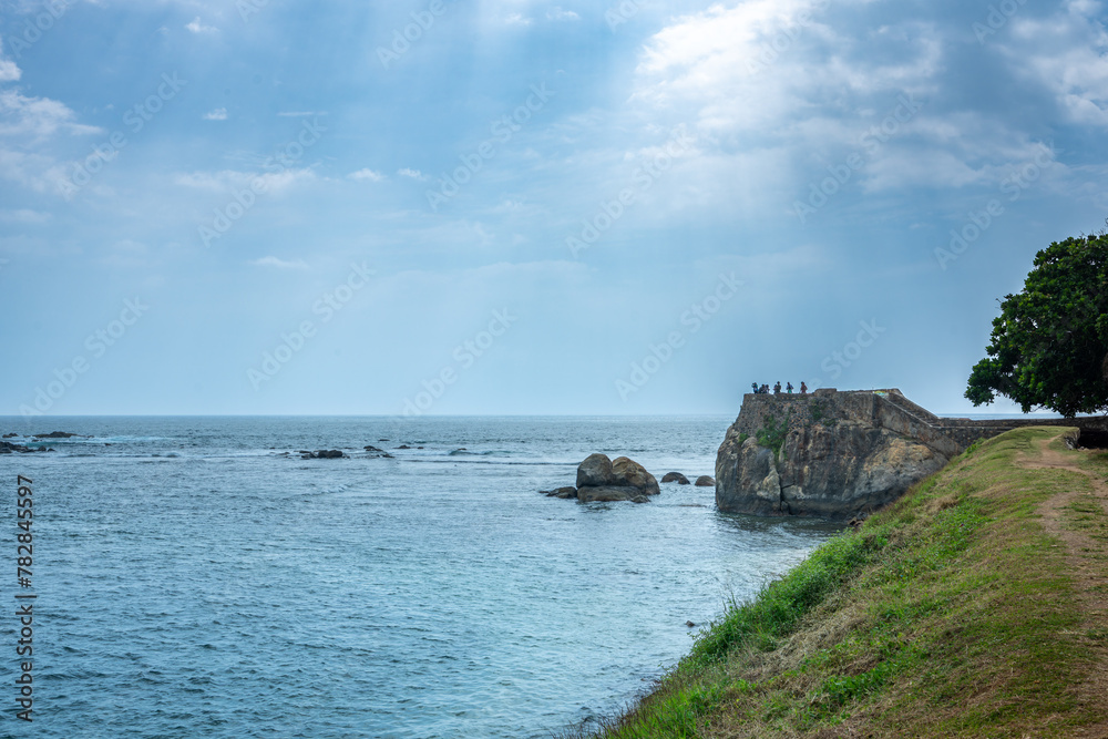 Seaside view of Galle Fort , Sri Lanka. The town is a fusion of European architectural art and South Asian cultural traditions. UNESCO World Heritage Site. Seaside view of Galle Fort , Sri Lanka. The town is a fusion of European architectural art and South Asian cultural traditions. UNESCO World Heritage Site.