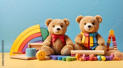 "Teddy Bear Charm: Brown Soft Toy Isolated for Childhood Delight."