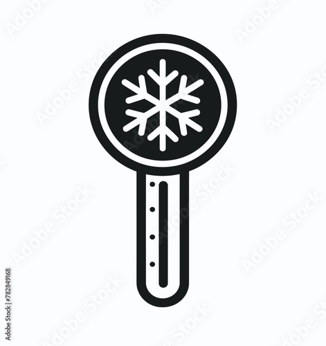 a black and white snowflaker on a white background photo