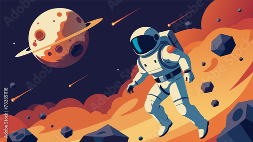 In the endless expanse of space the asteroid field resembled a deadly obstacle course its glittering rocks like hurdles to be vaulted over. The