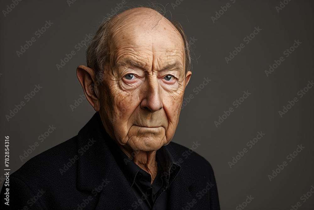 Fototapeta premium Portrait Photo of an Old Man, Generative AI