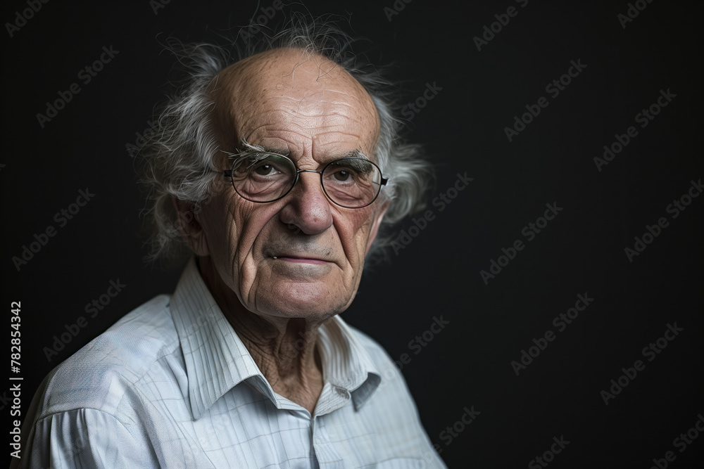 Fototapeta premium Portrait Photo of an Old Man, Generative AI