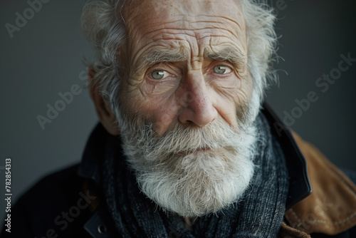 Portrait Photo of an Old Man, Generative AI