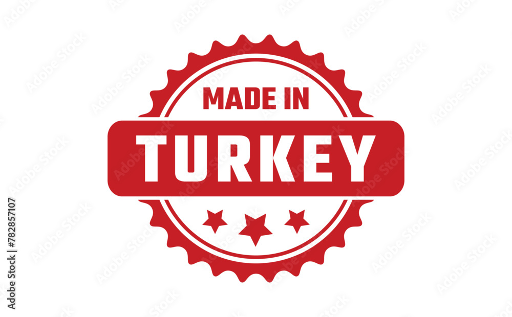 Made In Turkey Rubber Stamp
