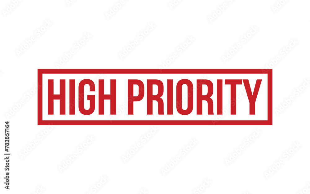 Red High Priority Rubber Stamp Seal Vector Red High Priority Rubber Stamp Seal Vector