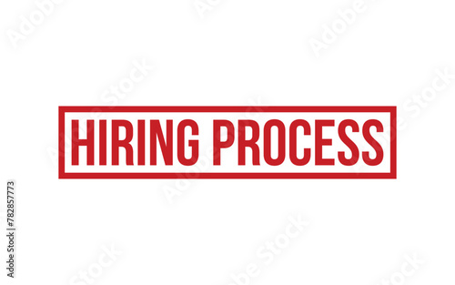 Hiring Process Rubber Stamp Seal Vector