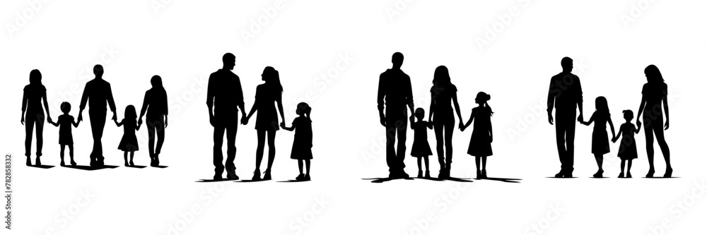 illustration of an background with family