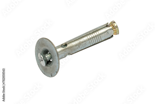 Mechanical Anchor High Tensile Strength Steel Expansion Wedge Anchor Bolt, isolated on white background