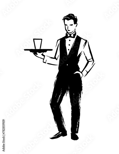 cookery, delivery, dining, elegant, hotel, luxury, menu, present, presentation, professional, service, staff, suit, victorian, bistro, butler, catering, drawing, engraving, gentleman, hospitality, mal