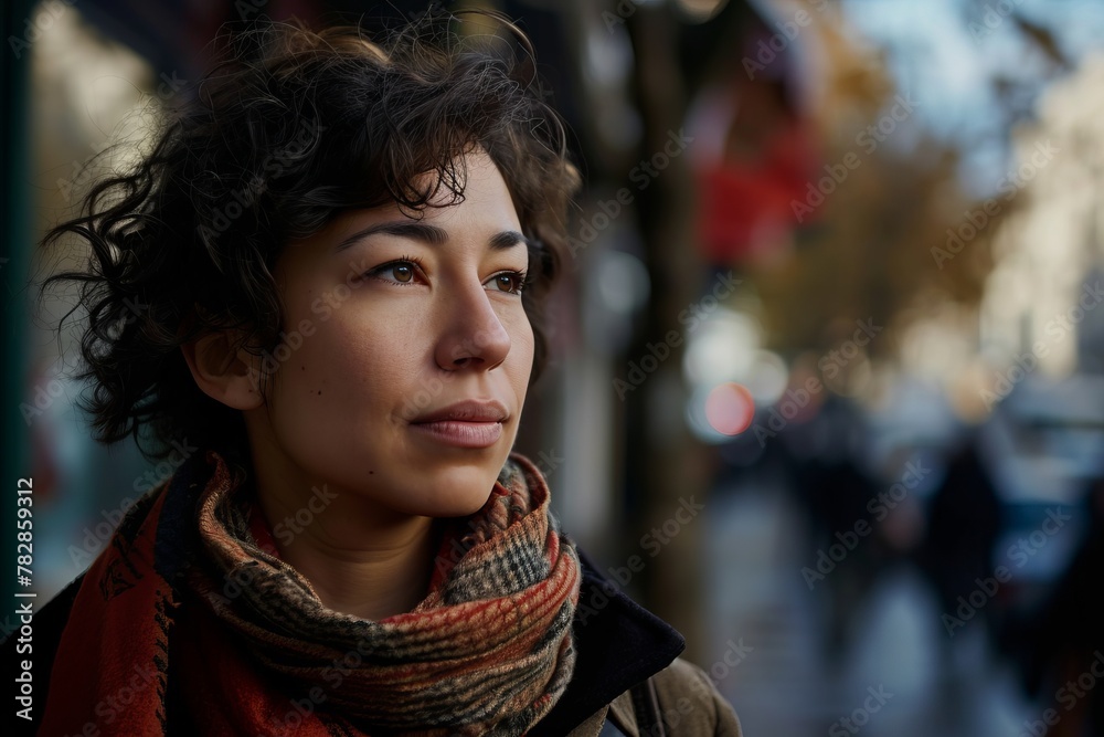 Portrait of a beautiful young woman in the streets of Paris. Portrait of a beautiful young woman in the streets of Paris.
