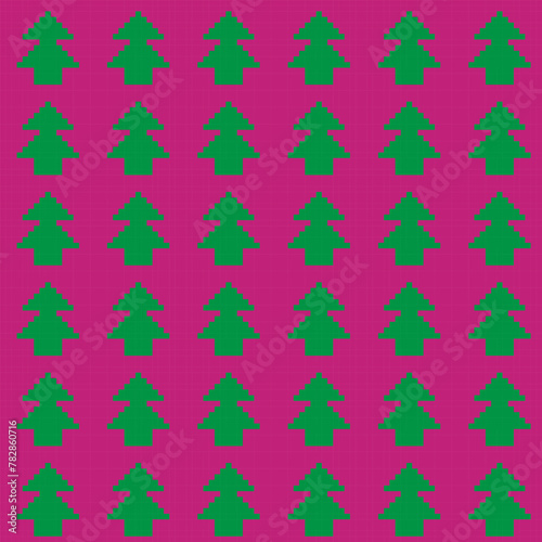 Colourful Christmas Fair Isle Seamless Pattern Design