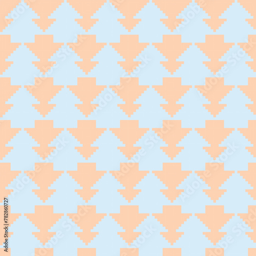 Pastel Christmas Fair Isle Seamless Pattern Design