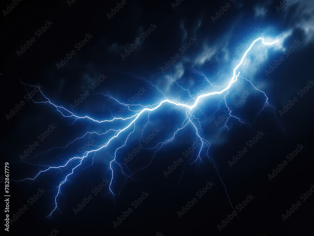 Lightning in the night sky. Lightning in the night sky.