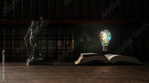Law Studies - 3D illustration