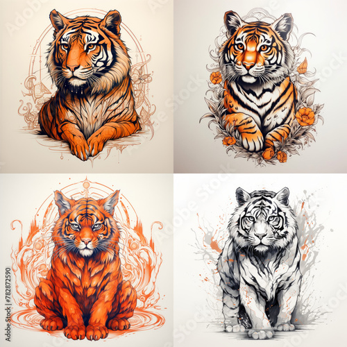 Tiger tattoo idea © TattooDesignGuy