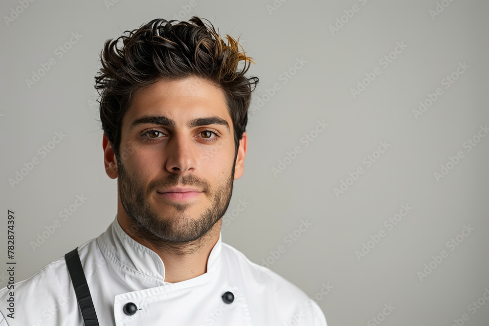 Obraz premium Portrait Photo of a Chef, Generative AI