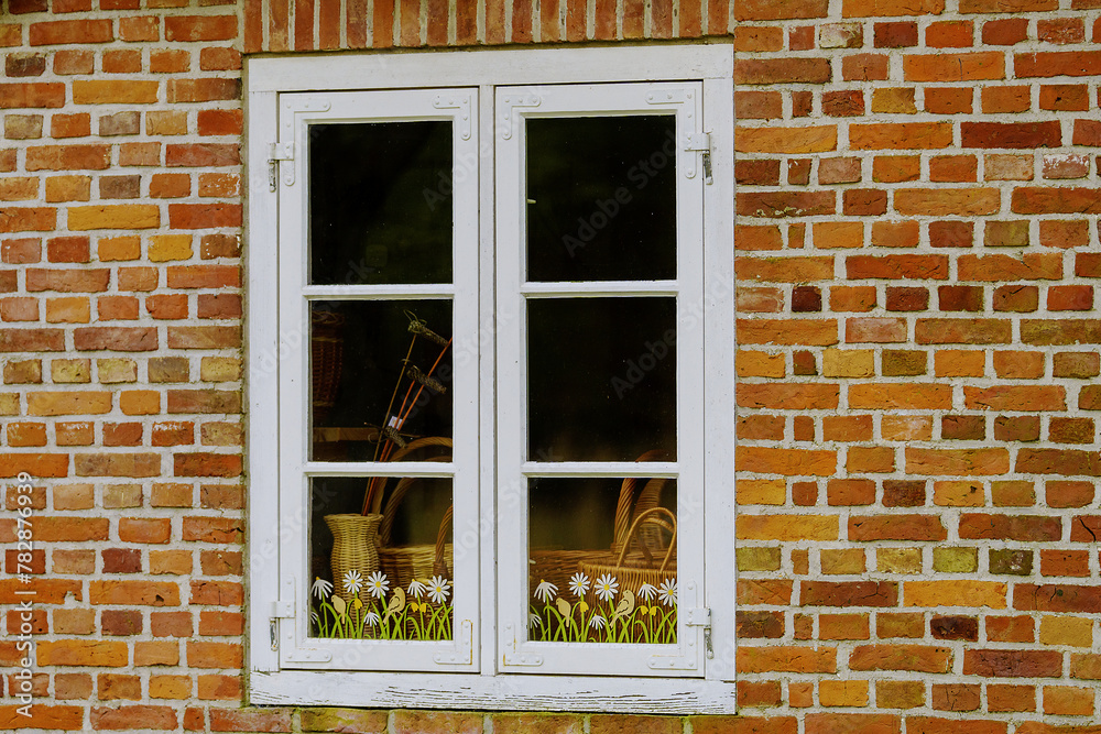 Fototapeta premium old window in the wall