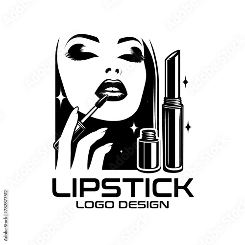 Lipstick Vector Logo Design