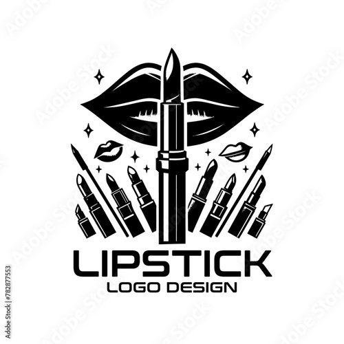 Lipstick Vector Logo Design