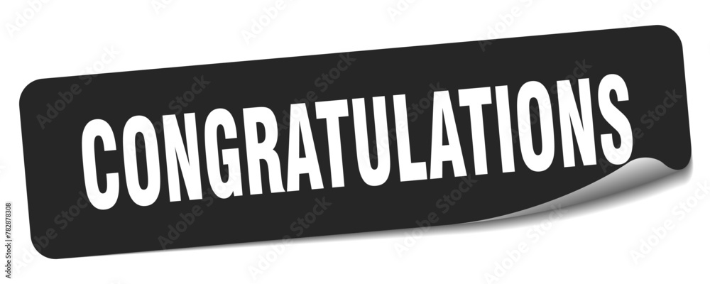 congratulations sticker. congratulations label congratulations sticker. congratulations label