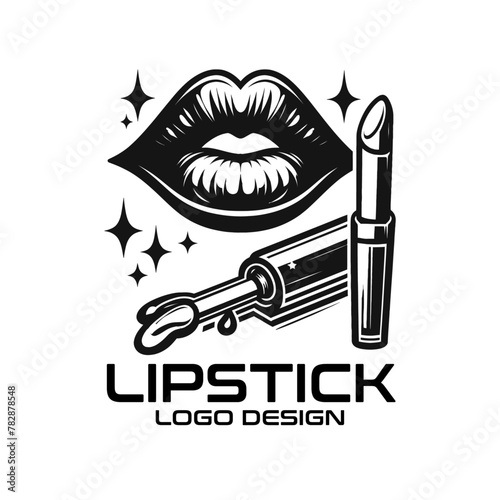 Lipstick Vector Logo Design