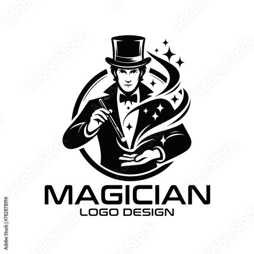 Magician Vector Logo Design