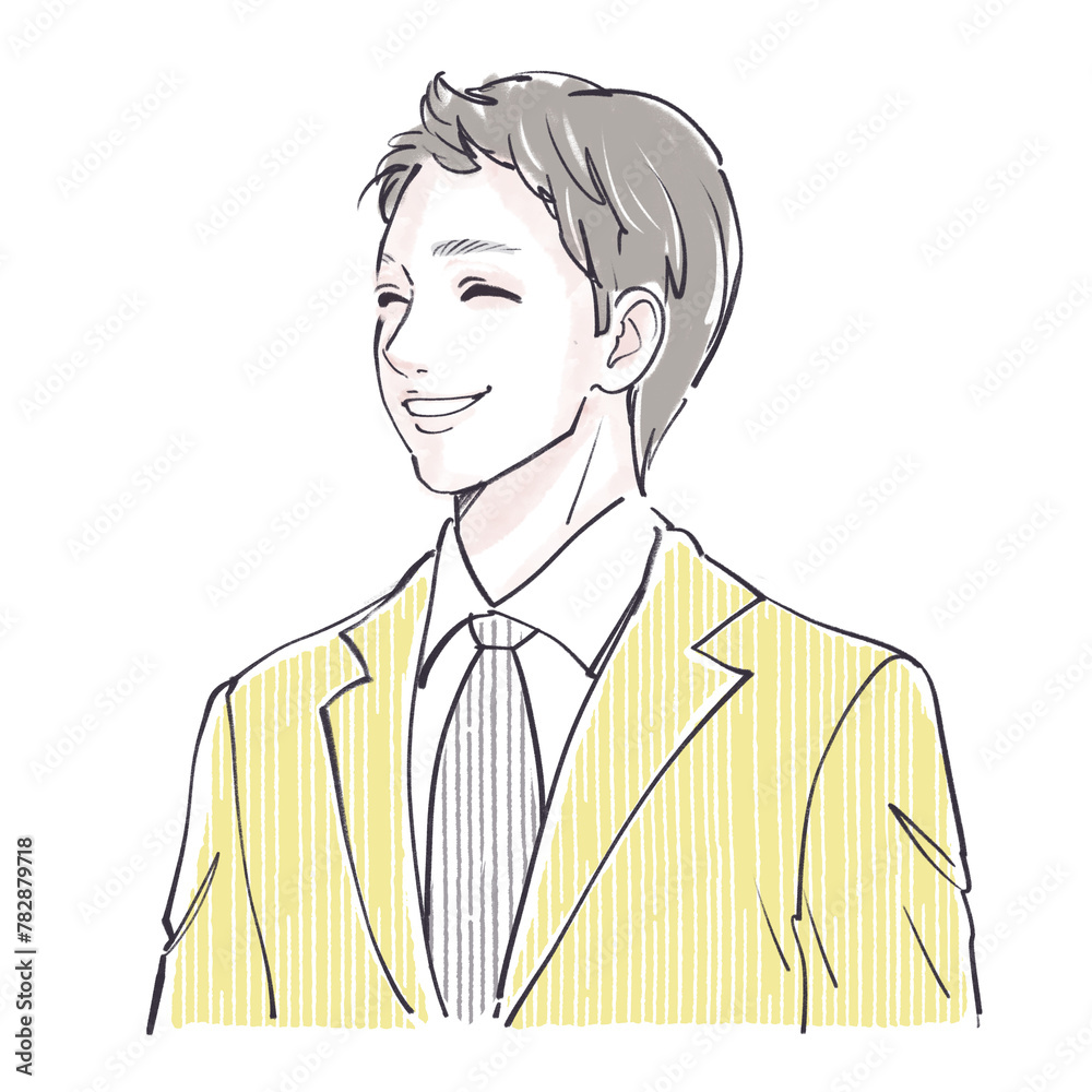 スーツ/会社員/サラリーマン/の男性・男の子のイラスト素材 スーツ/会社員/サラリーマン/の男性・男の子のイラスト素材