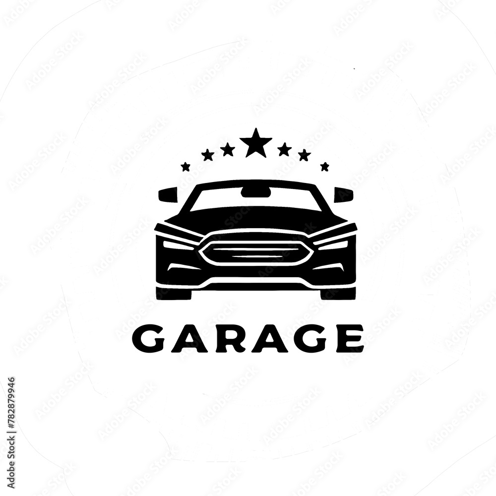 Obraz premium illustration logo design a car repair shop