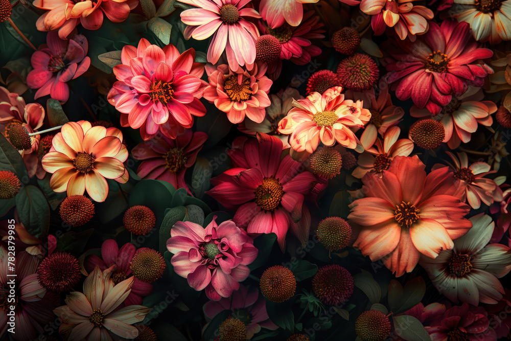 Floral background. Created with Generative AI technology. Floral background. Created with Generative AI technology.