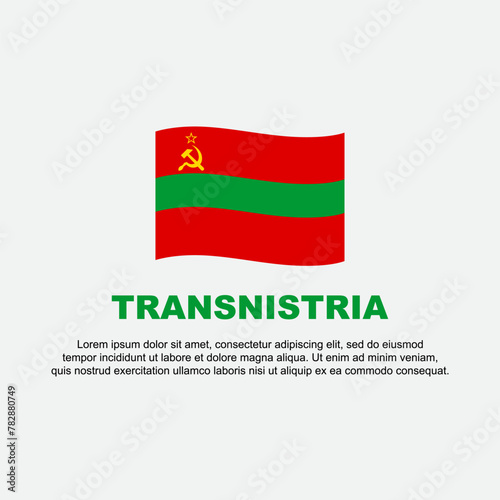 Transnistria Flag Background Design Template. Transnistria Independence Day Banner Social Media Post. Transnistria Background
