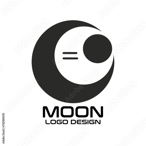 Moon Vector Logo Design