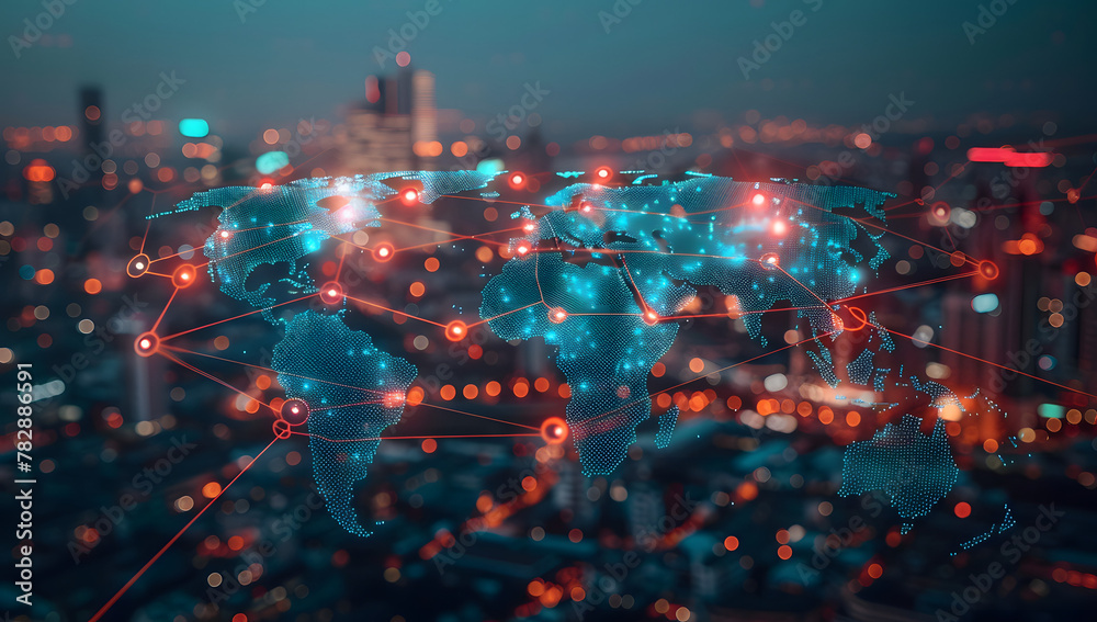 Global Connectivity Map: A Futuristic View of Urban Trade Global Connectivity Map: A Futuristic View of Urban Trade