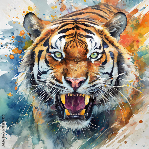 Tropienie Barw: Kolorowy Tygrys W Dzikiej Przyrodzie