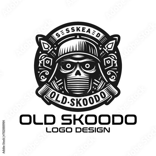 Old Skoodo Vector Logo Design photo