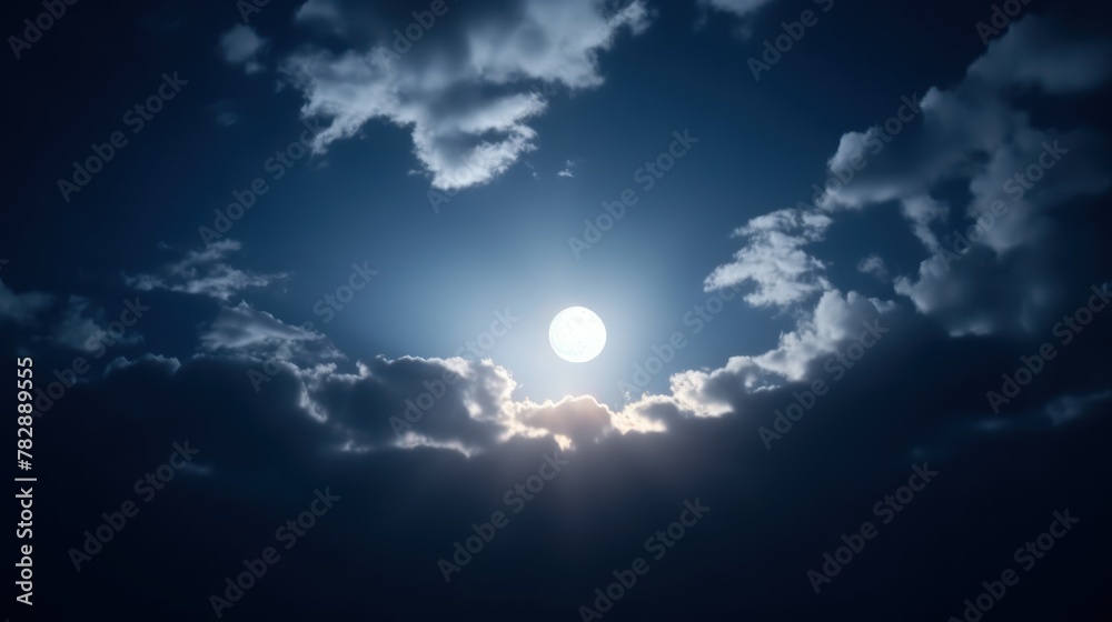 Light and shadow, soft moonlight shining on the sky background. Light and shadow, soft moonlight shining on the sky background.
