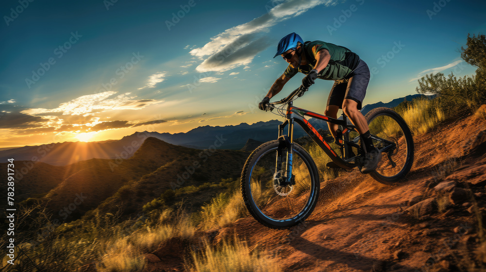 Sunset Ride: Mountain Biking Thrills in Nature