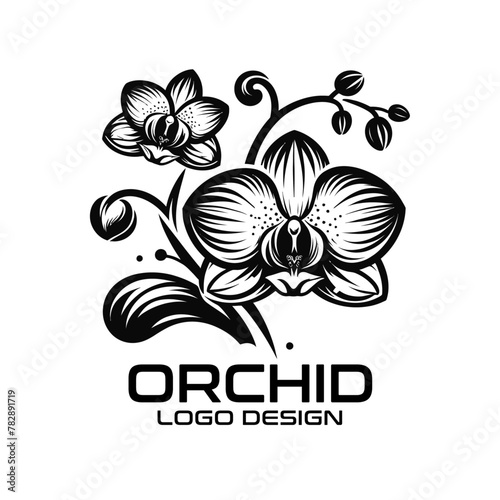 Orchid Vector Logo Design photo
