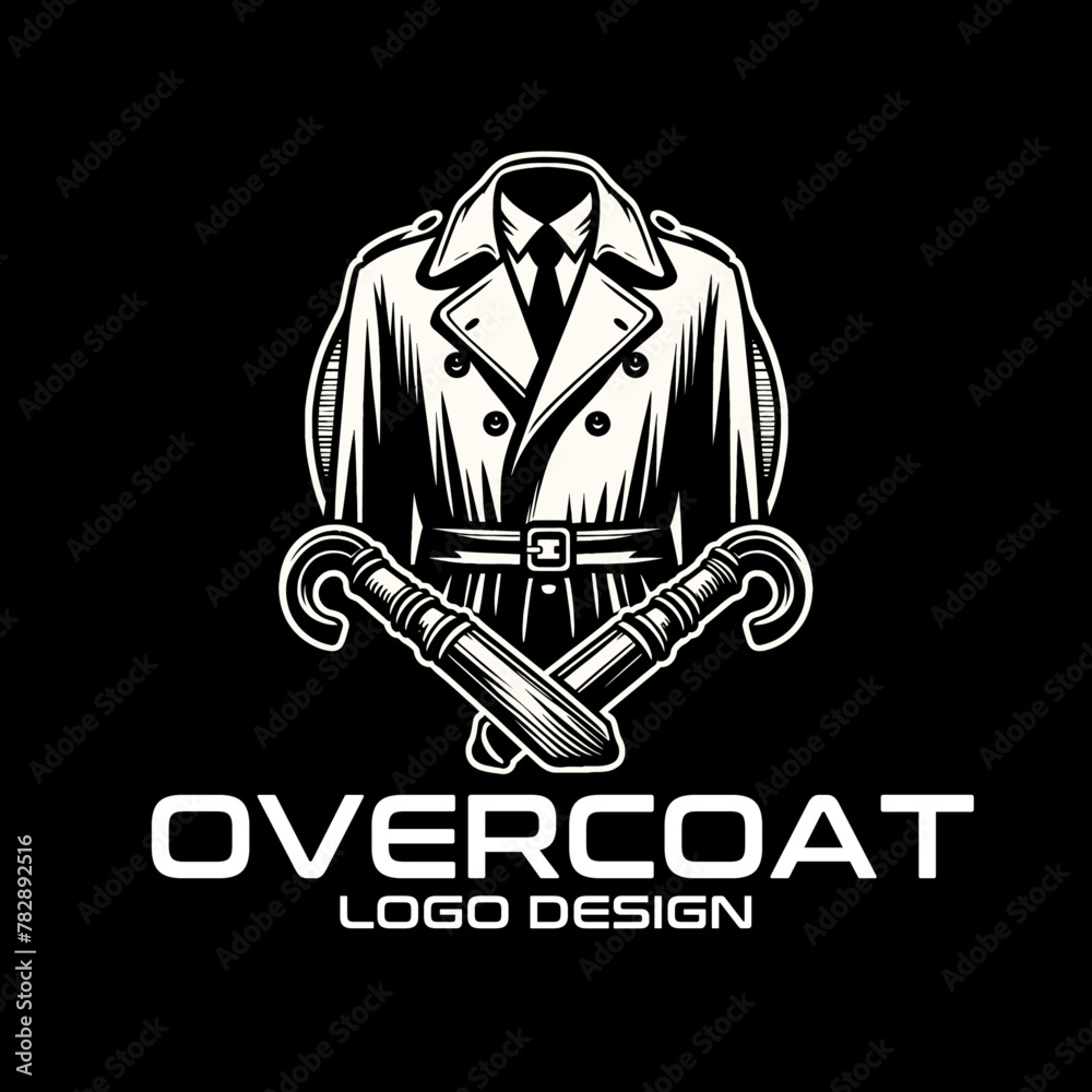 Obraz premium Overcoat Vector Logo Design