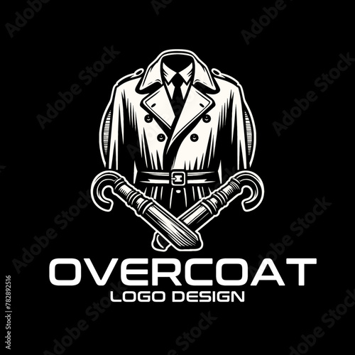 Overcoat Vector Logo Design photo