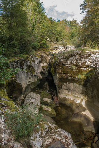 Le Séran dans les gorges de Thurignin à Belmont-Luthézieu, Ain, France photo