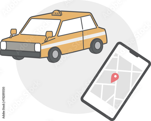 タクシー配車アプリのイメージ