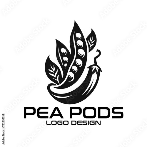 Pea Pods Vector Logo Design