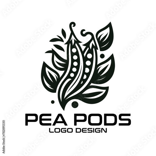 Pea Pods Vector Logo Design
