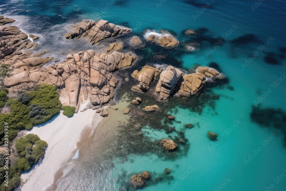 Aerial View of Serene Coastal Hideaway