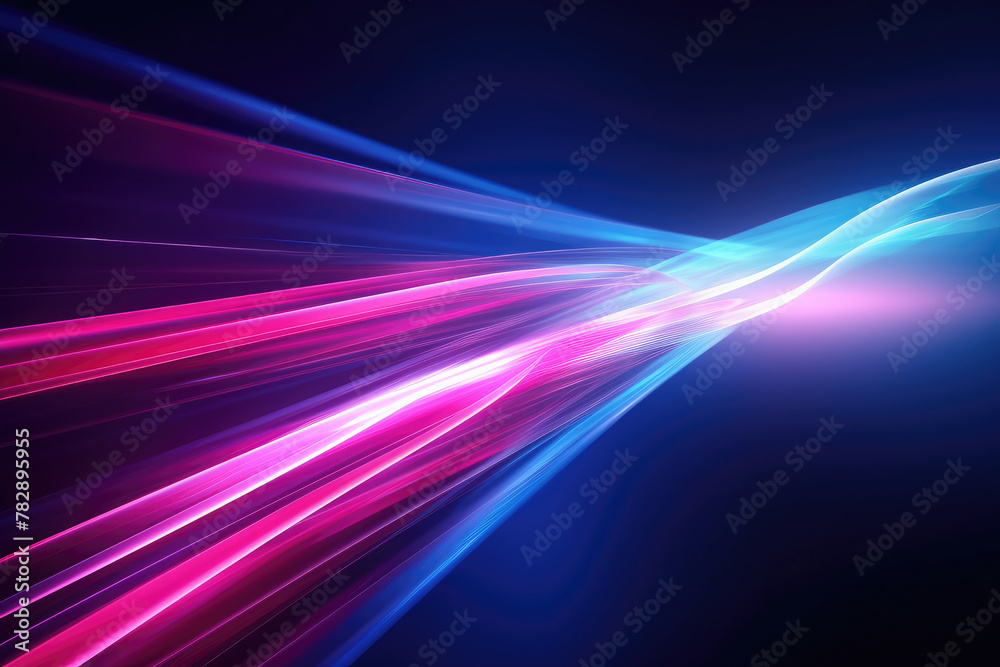 Fototapeta premium Dynamic Light Streams in Vivid Colors