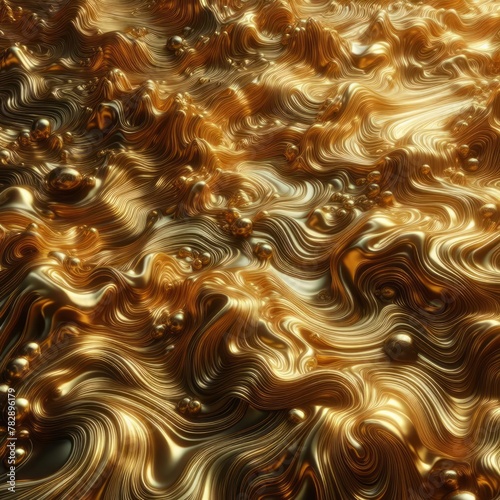 Gold texture background, liquid gold.